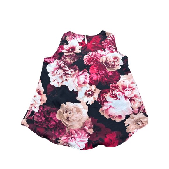 Floral Sleeveless Blouse By DKNY S Polyester Blend Womens Top - Picture 8 of 12